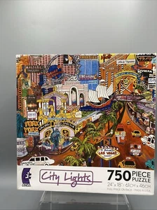 Ceaco Jigsaw Puzzles 750 Pieces City Lights "Las Vegas Gold II" 24x18" - Picture 1 of 4