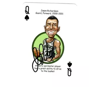 Jason Richardson RARE signed autographed Michigan State Spartans playing card b - Picture 1 of 2