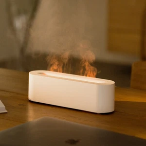 Fireplace Fire Flame Diffuser Humidifier Aromatherapy Essential Oil 150ml - Picture 1 of 8