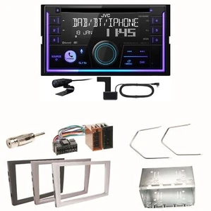 JVC KW-DB95BT Bluetooth DAB USB Einbauset für Opel Omega B Meriva A Agila Vivaro - Bild 1 von 1