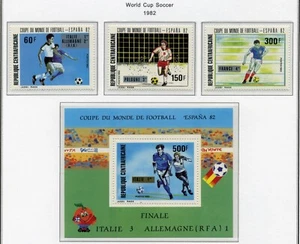 Cent African Rep MNH 545-48 World Cup Soccer ZG704 - Bild 1 von 1