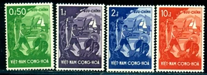 1958 Living standard reform,lumberjack,woodcutter,Tractor,Vietnam,Mi.151,MNH - Picture 1 of 1