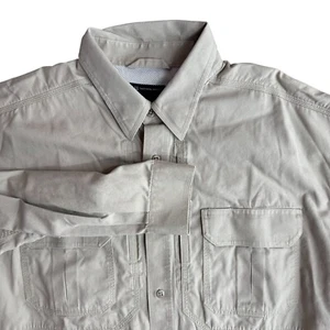 5.11 Tactical Series XL Thick Long Sleeve Button Up Shirt Dual Pockets Vented - Picture 1 of 7