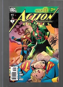 Action Comics 872 2009 SUPERMAN show signed Chris Sprouse MID-OHIO COM VARIANT - Picture 1 of 3