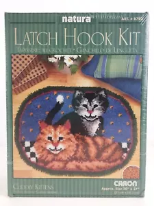 Caron Natura Riegel Haken Kit - Kuschelige Kätzchen Art #R703 - 20" x 27" - Bild 1 von 3