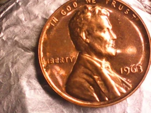 1963 Lincoln Memorial PROOF Cent Delamination Cud Die Crack - Picture 1 of 24