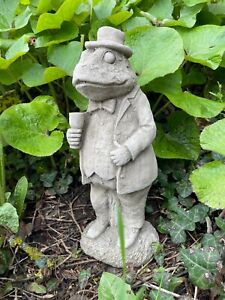 Mr Toad Stone Statue |Beatrix Potter Wind Willows Animal Garden Outdoor Ornament