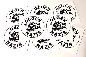 50x Gegen Nazis Aufkleber stickers Antifa AFA Punk GNWP ARA 161 FCK NZS Antinazi