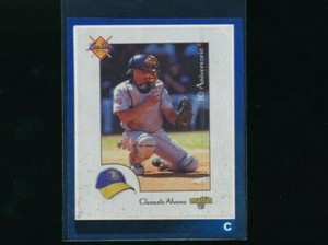 2001-02 Line Up Venezuelan sticker Clemente Alvarez & Alvin Colina cut frm page*