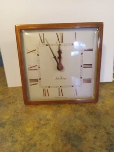 VINTAGE BRONZE SETH THOMAS ALARM ELECTRIC CLOCK - GOOD WORKING CONDITION - Picture 1 of 3