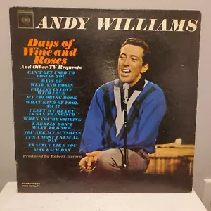 Andy Williams 'Days Of Wine And Roses' Columbia 1963 Vinyl LP Album - Picture 1 of 6