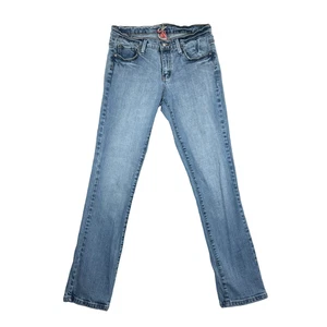 Vintage dELiA*s Jeans Junior Damen Gr. 4 gerades Bein Y2K adrette helle Waschung Denim - Bild 1 von 11