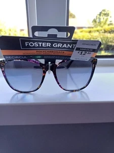 Foster Grant Womens Easy Rectangle Floral Sunglasses - Pink sfgs22107 rrp £16 - Picture 1 of 8