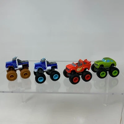 Blaze and the Monster Machines Lot Figures Crusher Pickle Diecast Set of 4 - Image 1 of 4
