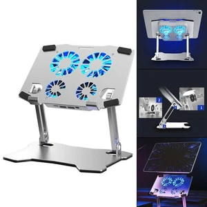 Support Ordinateur Portable avec Ventilateur, pour Ordinateur Portable 10"-17,3" Support USB de - Photo 1/7