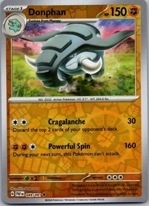 Donphan SV: Paldean Fates 049/091 Reverse Holo - Picture 1 of 2