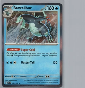 Baxcalibur - | 060/193 Raro | SV02: Paldea Evolved | Casi Nuevo - Imagen 1 de 2