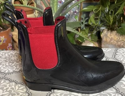 Botas de lluvia Chelsea negras Lauren Ralph Lauren Tally para mujer talla 9 Foto 1 de 4