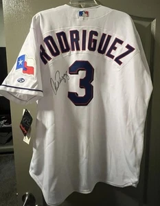TEXAS RANGERS HOF ALEX RODRIGUEZ SIGNED AUTHENTIC RAWLINGS JERSEY UPPER DECK COA - Picture 1 of 13