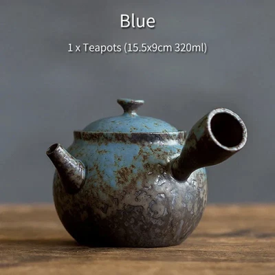 Tea Ceramic Kyusu Teapots Gongfu Tea Pot Gifts 320ml - Image 1 of 4