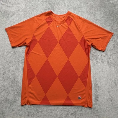 Nike Dri-FIT Team Orange Diamond Shirt XL 46/48 Polyester Athletic Tee SP10BID - Image 1 of 4