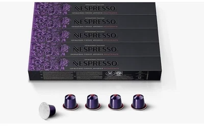 Cápsulas Nespresso Línea Original, Arpegio Descafeinado, Café Tostado Oscuro, 50 Piezas Foto 1 de 2