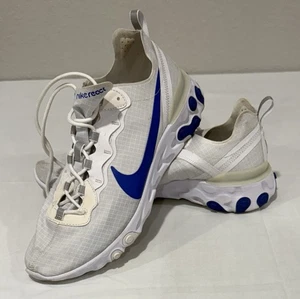 Nike React Element 55 SE SU19 Size US 12.0 White/Game Royal - Picture 1 of 9