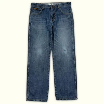 wrangler Vaqueros W32/L30 Azul Bueno Hombres (m298) - Imagen 1 de 4