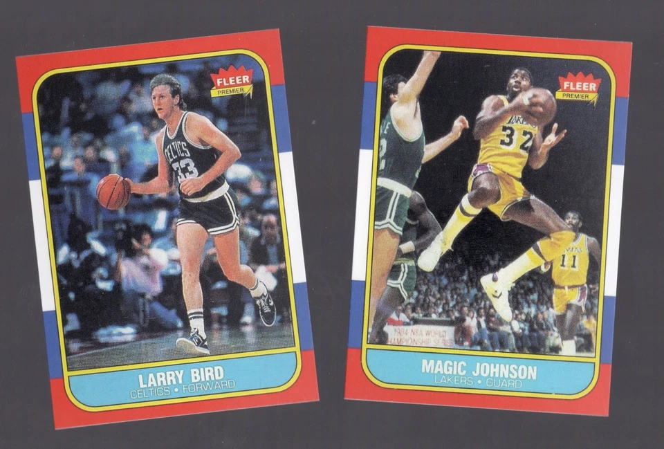 2 REPRINTS 1986 THE LARRY BIRD AND MAGIC JOHNSON SHOW MICH STATE INDIANA STATE - Image 1 of 2