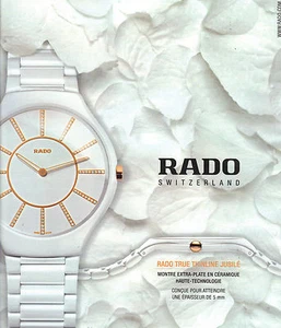 REKLAME WERBUNG 2012 RADO extra flache Uhr 201112 - Bild 1 von 1