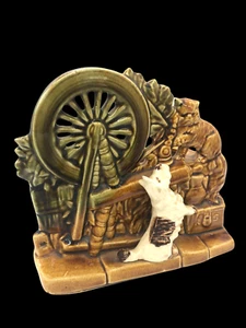 Vintage McCoy Socttie Scotty Dog Planter Cat Puppy 1950s MCM Decor USA Pottery - Picture 1 of 10