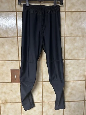 复古自行车 Nashbar 男女通用黑色小腿拉链自行车骑行户外裤,尺寸 M — 第 1/4 张图片