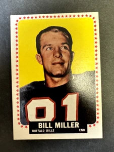 1964 Topps AFL Set Break Bill Miller, #32, Ex/Nm - Picture 1 of 2