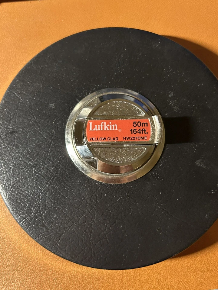 New Lufkin 50M/164FT Yellow Clad HW227CME Dual Sided Tape Measure - Image 1 of 4