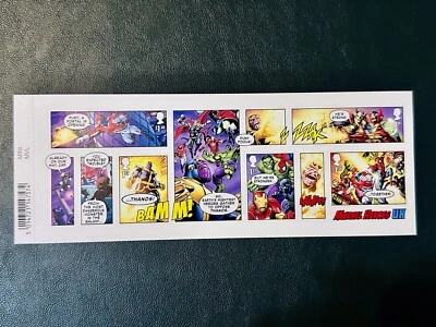 GB 2019 Marvel Heros Mini Sheet with barcode GB Royal Mail MNH - Image 1 of 2