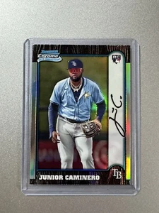 Junior Caminero Tampa Bay Rays Bowman Chrome MLB 2023 25TH ANNIVERSARY ROOKIE - Bild 1 von 5