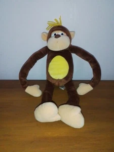 Vintage Keel Toy Cute Monkey Plush Toy Simply Soft Collection Moveable Limbs - Picture 1 of 10