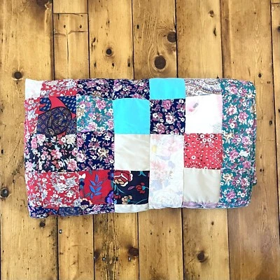 "Colcha de retazos hecha a mano para principiantes tiro/doble 51,5"" X 86""" Foto 1 de 4