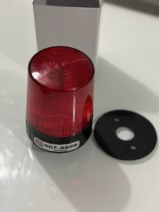 Red Flashing Beacon, From 110 to 230 V ac, Screw Mount, LED Bulb, IP67 - Picture 1 of 8