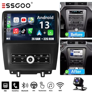 10.1" For Ford Mustang 2010-2014 Android13 Car Radio Stereo Bluetooth FM GPS+CAM - Picture 1 of 16