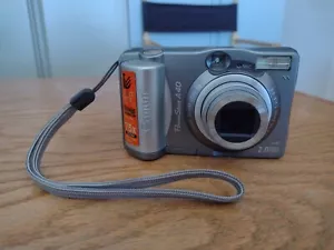 Canon Powershot A40 2.0 MP Digital Camera 2GB CF Card, New Batteries, Tested - Picture 1 of 12