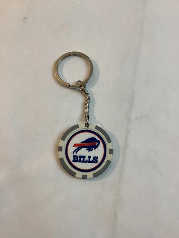 Buffalo Bills Poker Chip Keychain Key Chain NFL Cover