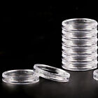 20x 23mm Applied Clear Round Cases Coin Storage Capsules Holder  Plastic `bs