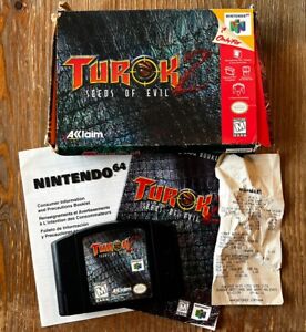 Turok 2: Seeds of Evil (Nintendo 64, 1998) N64 Please Read Description