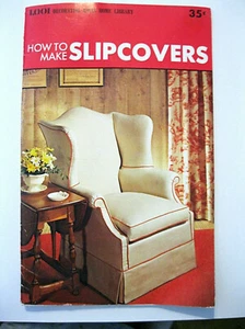 Conso HOW TO SEW SLIPCOVERS 1970s 32pg sewing booklet small format - Picture 1 of 8