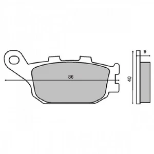 Pastillas de Freno Trasero para Suzuki Sv 650 Desnuda No ABS 2003 2004 225100930 - Imagen 1 de 1