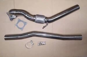 Downpipe VW Golf 6R Audi TTS 8J S3 8P High Flow 76mm 3" Hosenrohr Sport Auspuff - Bild 1 von 1