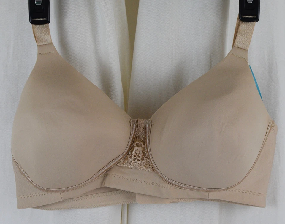 Vanity Fair Women's Beauty Back Full Figure Wirefree Bra 71380 Damask Neutral 36d