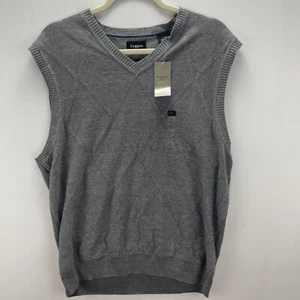 Haggar Herren hellgrau Pullover Argyle Pullover Weste Gr. Herren Gr. Large - Bild 1 von 5