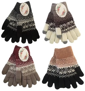 LADIES SUPER SOFT TOUCH SCREEN WINTER GLOVES UNISEX MENS TOUCH SCREEN GLOVES - Picture 1 of 19